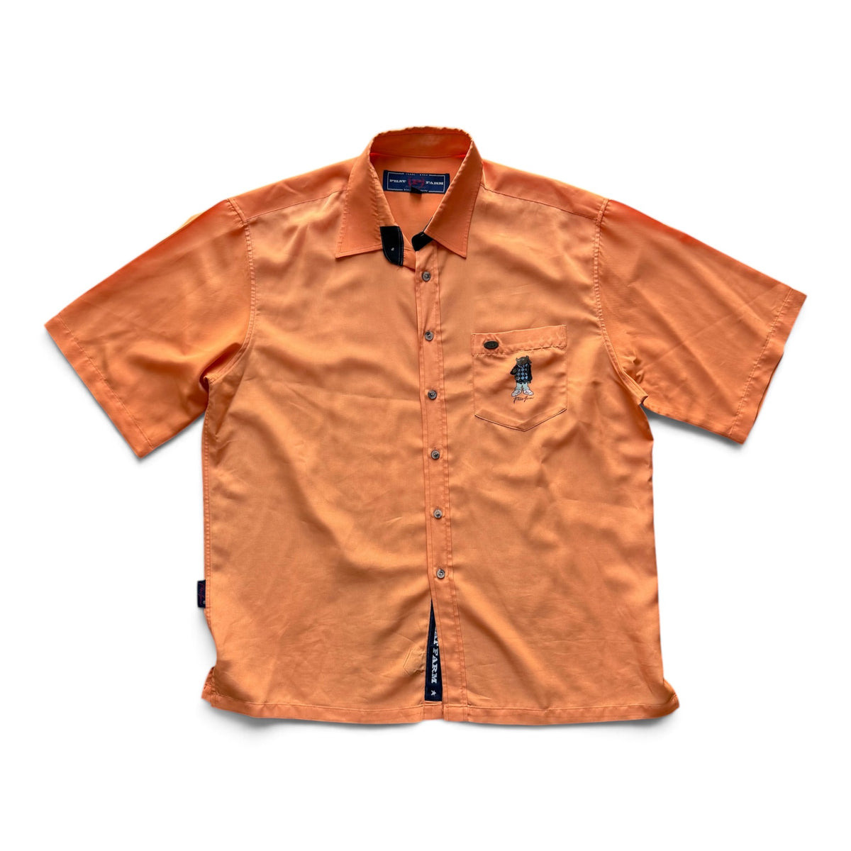 00's Phat Farm Button Up Shirt Orange