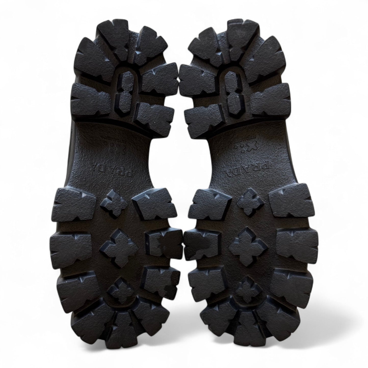 Prada Patent Leather Monolith Loafers