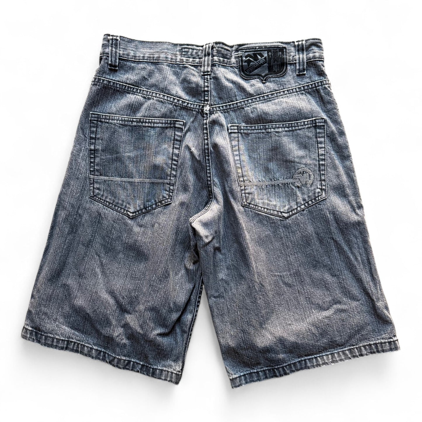 00's Mecca Black Denim Shorts