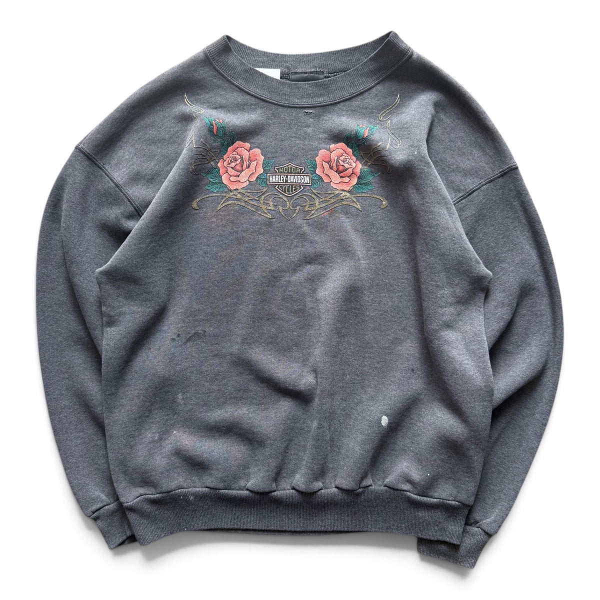 90's Harley Davidson Rose Crewneck