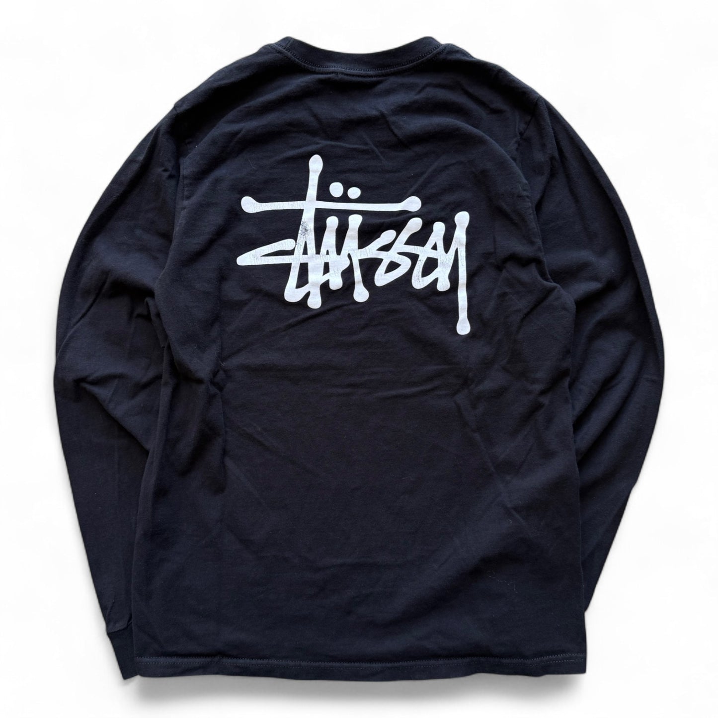 Stussy Classic Logo L/S T-Shirt Black