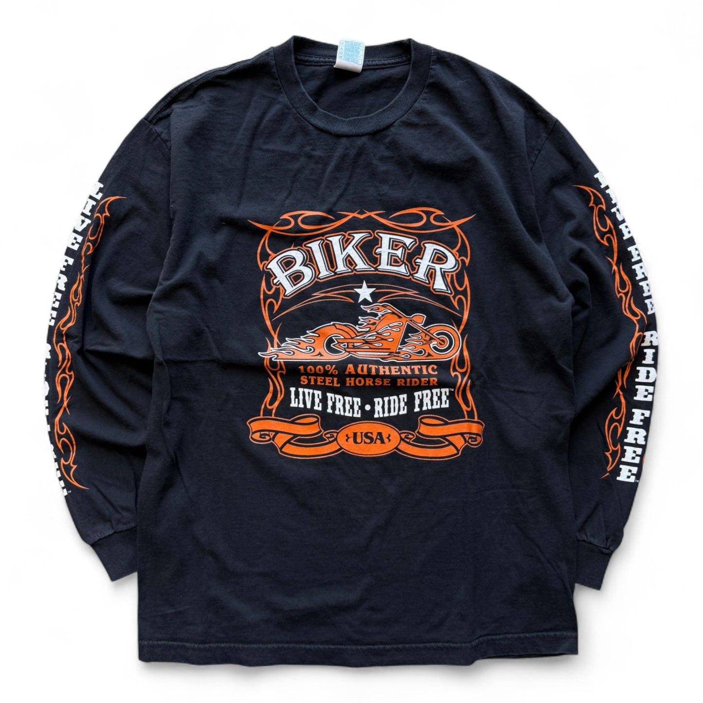 00's Biker Ride Free L/S T-Shirt