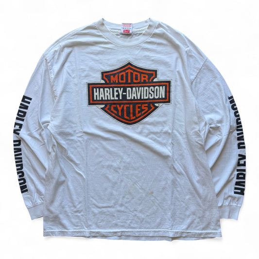 00's Harley Davidson Milwaukee L/S T-Shirt White