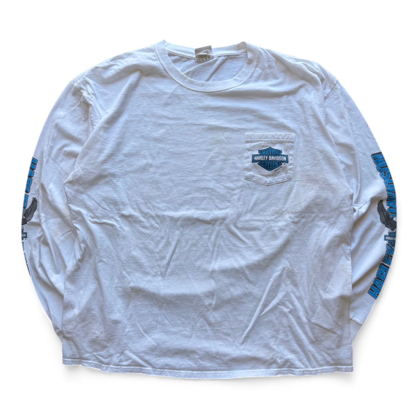 00's Harley Davidson El Paso L/S T-Shirt White