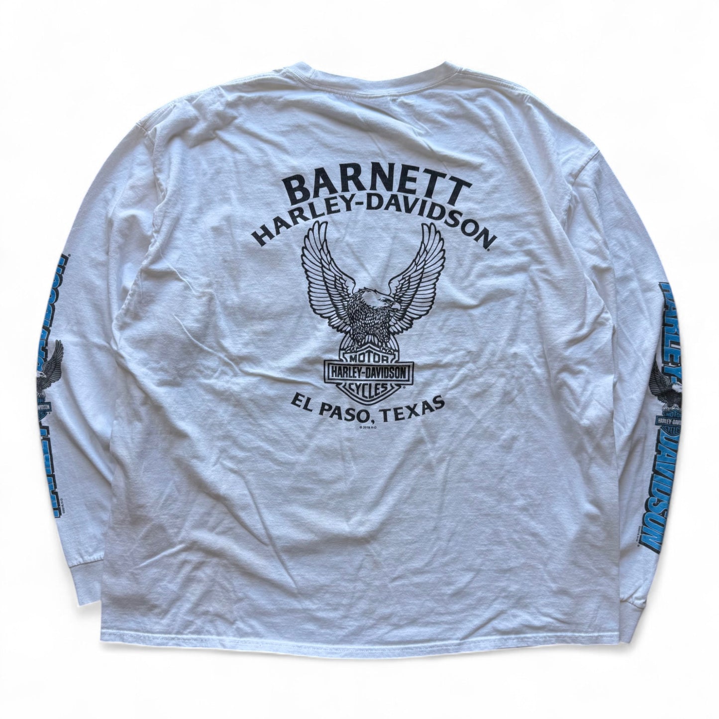 00's Harley Davidson El Paso L/S T-Shirt White