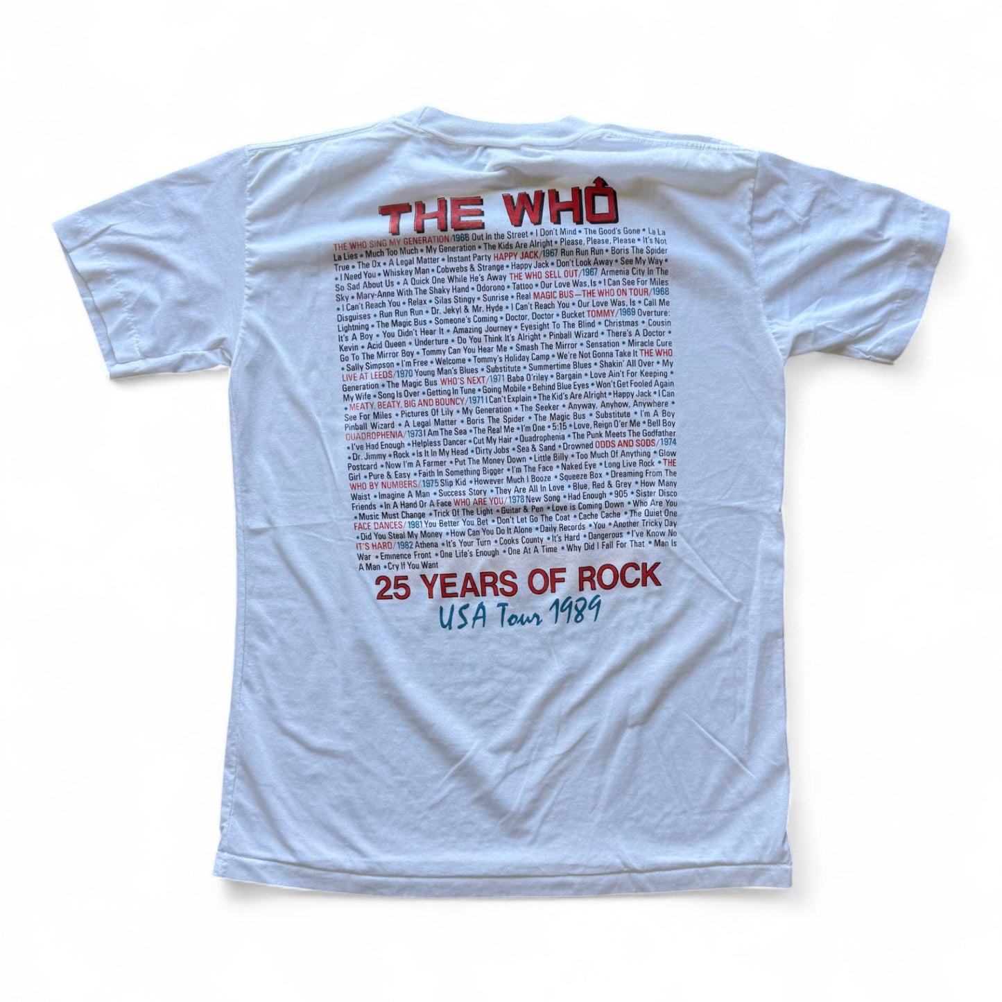 80's The Who "The Kids Are Alright" Tour T-Shirt
