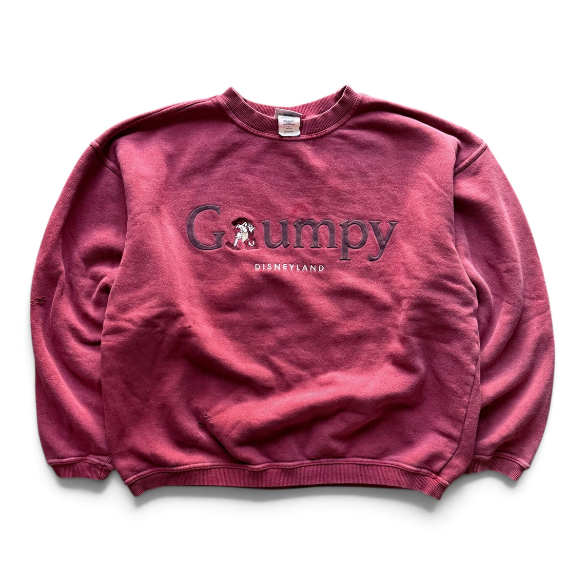 00's Disneyland Grumpy Crewneck Red