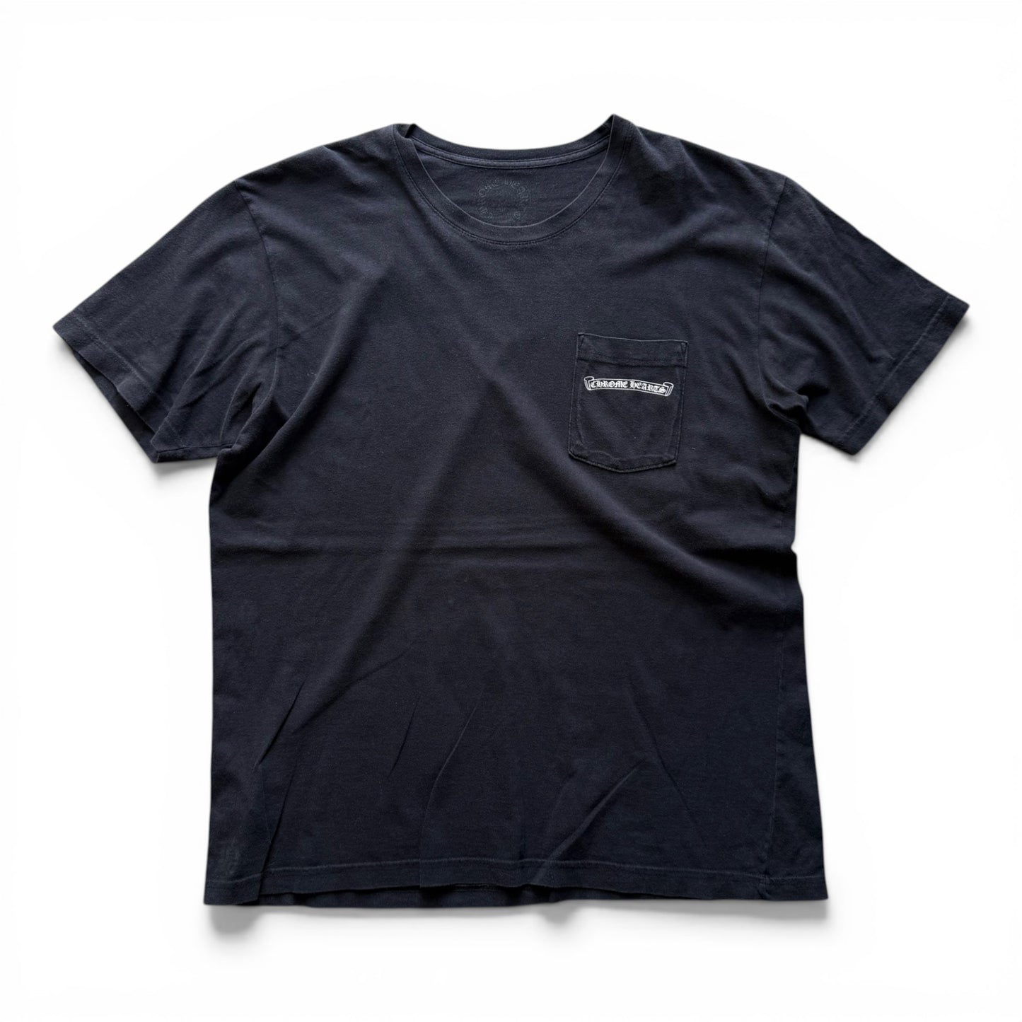 2000's Chrome Hearts Scroll Pocket T-Shirt