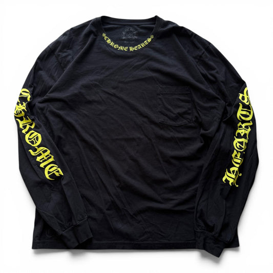 Chrome Hearts L/S Pocket T-Shirt Yellow