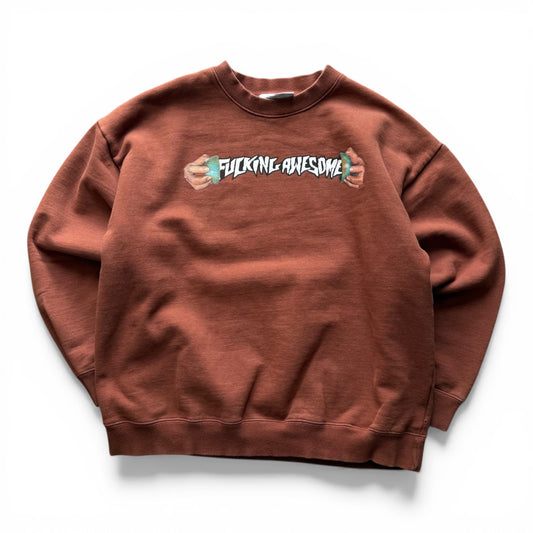 Fucking Awesome Crewneck Brown