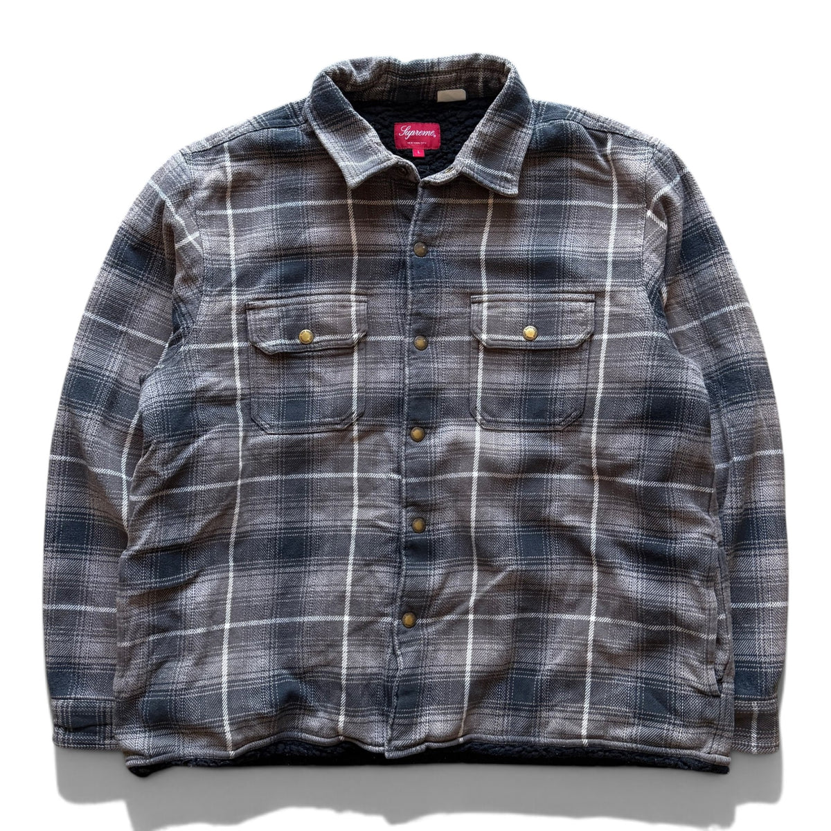 FW22 Supreme Shearling Flannel Shirt