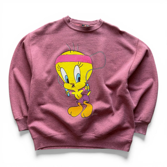 1990's Tweety Workout Crewneck