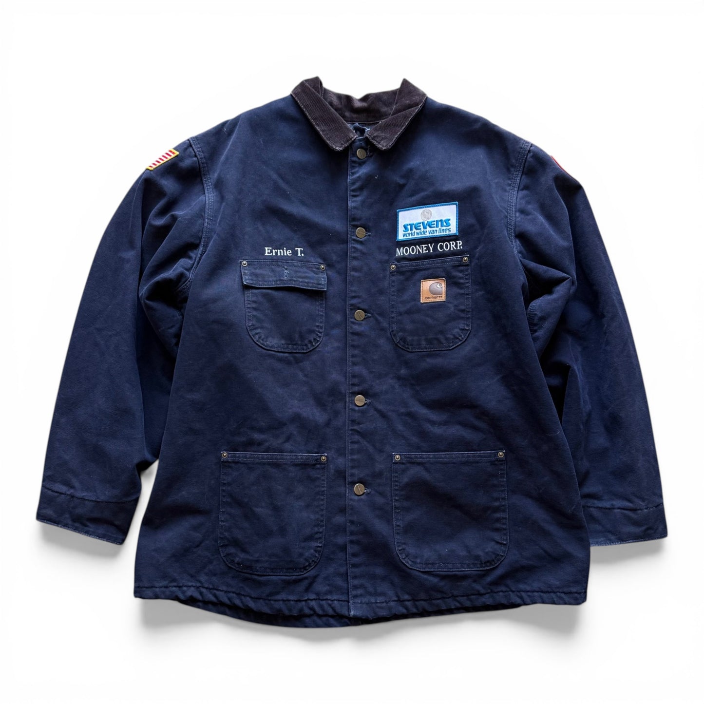 1990's Carhartt Chore Coat Jacket Navy